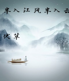 半入江风半入云