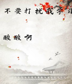 不要打扰我学习