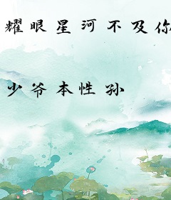 耀眼星河不及你