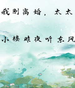 我刚离婚，太太请自重