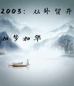 2003：从外贸开始