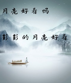月亮好看吗