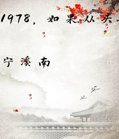 1978，如果从头再来