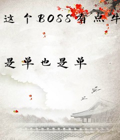 这个BOSS有点牛