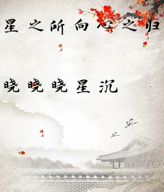 星之所向心之归途