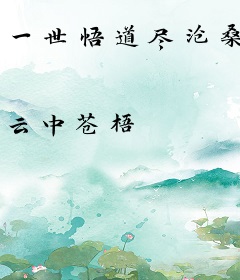 一世悟道尽沧桑