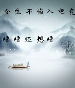 今生不悔入电竞